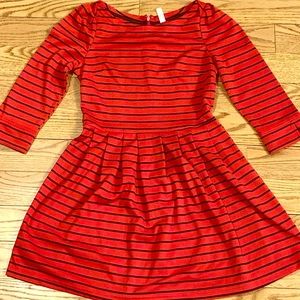 Striped Red dress - LIKE NEW!